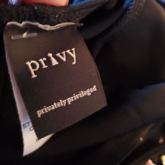 PRIVY Women's Sheath Mini Dress Black Flower Print - Picture 5 of 6